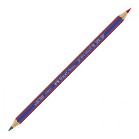 C/12 lapiz bicolor rojo-azul faber-castell