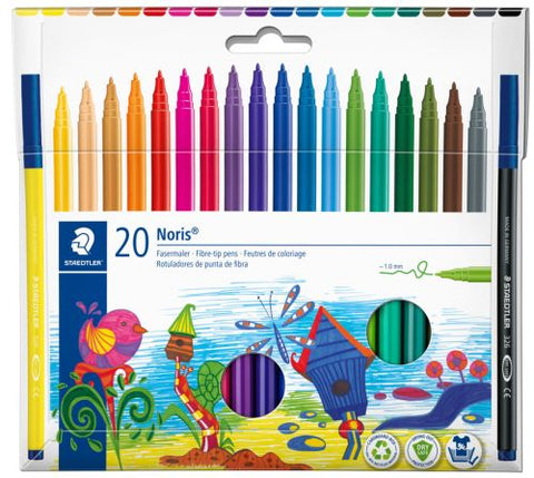 Estuche 20 rotuladores de colores noris club 326
