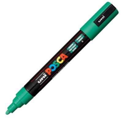 marcador uni posca pc-m5 color verde punta 1,8-2,5mm