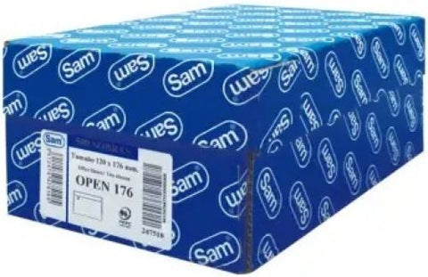 C/500 SOBRE BLANCO OPEN-110 110X220MM AUTOADHESIVO SAM