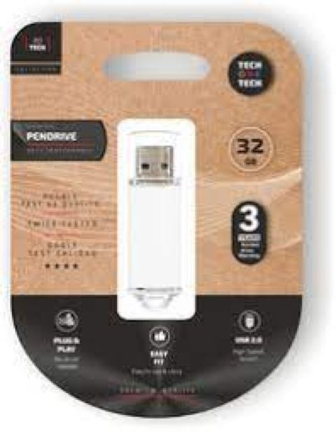 PENDRIVE 32 GB USB 2.0 BLANCO