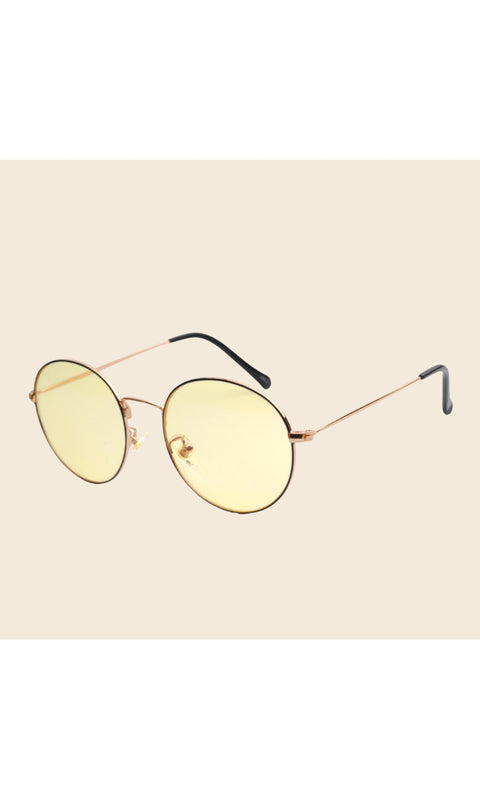 Art Retro Round Frame Anti Blue Light Glasses