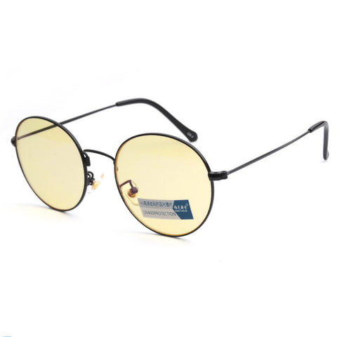 Art Retro Round Frame Anti Blue Light Glasses