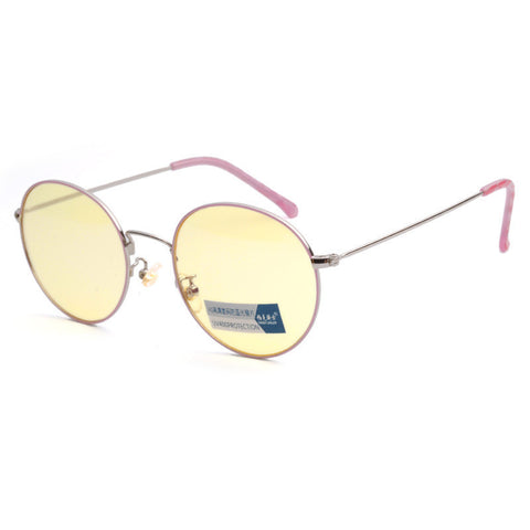Art Retro Round Frame Anti Blue Light Glasses