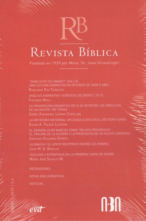  REVISTA BÍBLICA. AÑO 81 