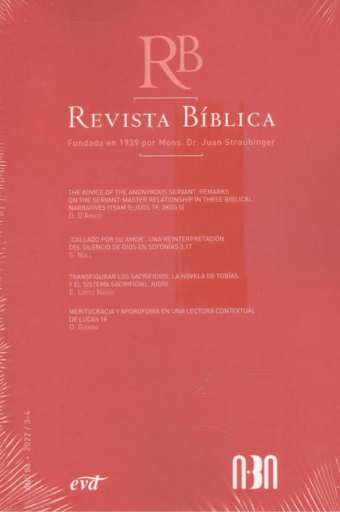  Revista biblica:año 84/3-4 