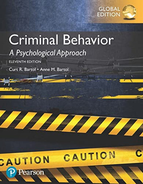  CRIMINAL BEHAVIOR:A PSYCHOLOGICAL APROACH 