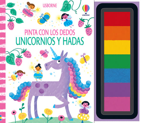  UNICORNIOS Y HADAS PINTA CON LOS DEDOS 