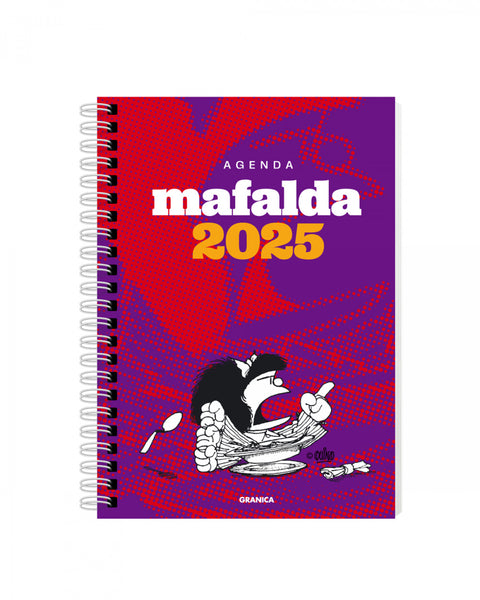  Mafalda 2025, Agenda Para La Mujer Anillada violeta-roja 