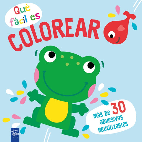  Qué fácil es colorear. Rana 