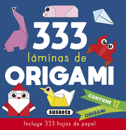  333 Láminas de origami azul 