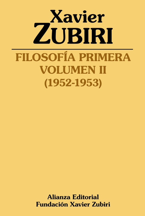 Filosofía primera (1952-1953) 