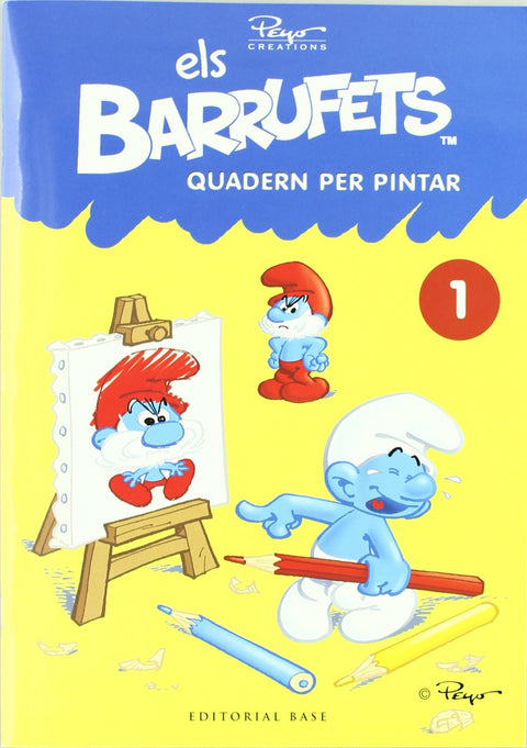  Els Barrufets. Quadern per pintar, 1 