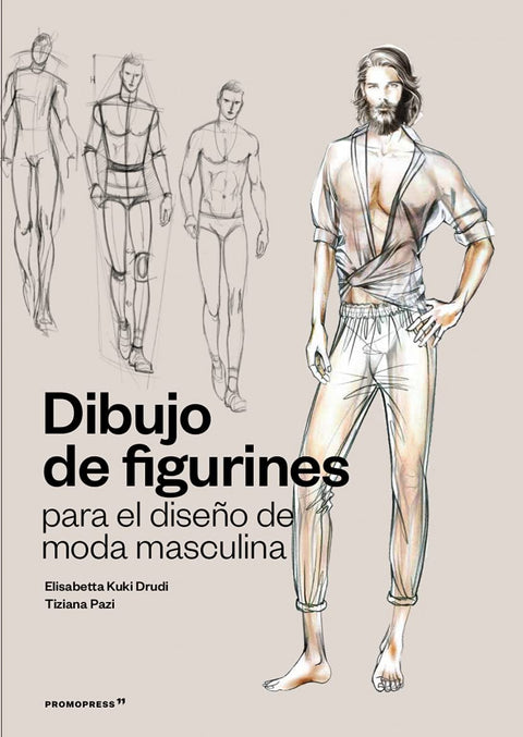  DIBUJO DE FIGURINES PARA EL DISEÑO DE MODA MASCULINA 