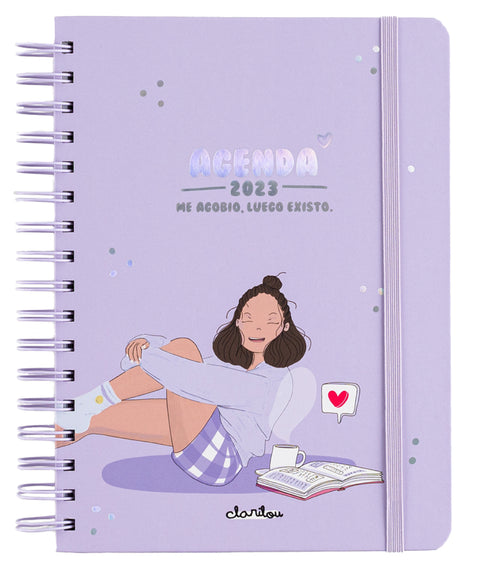  Agenda anual semana vista 2023 Clarilou 