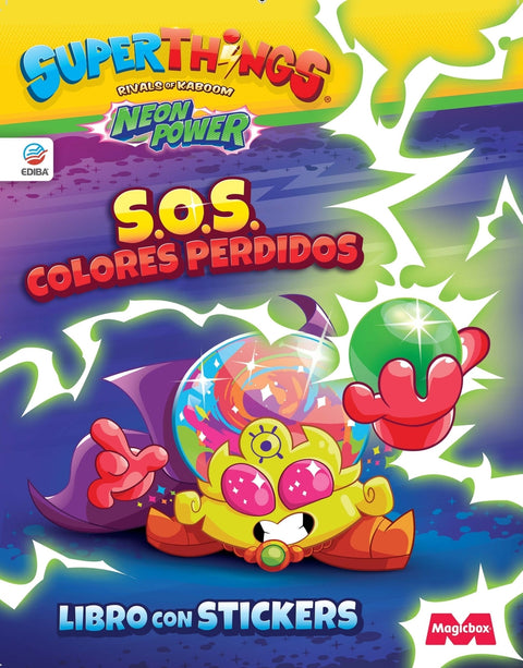  Libro de Stickers Superthings Neon Power - España 