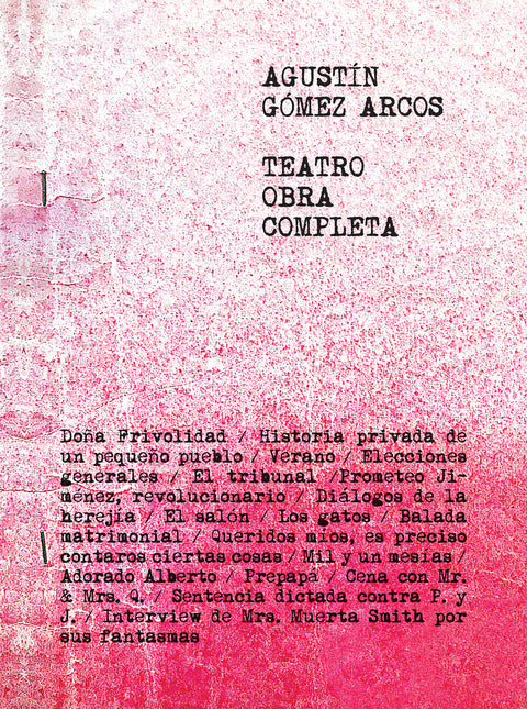  Teatro. Obra completa 