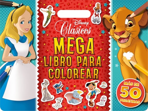  Clásicos Disney. Megalibro para colorear 