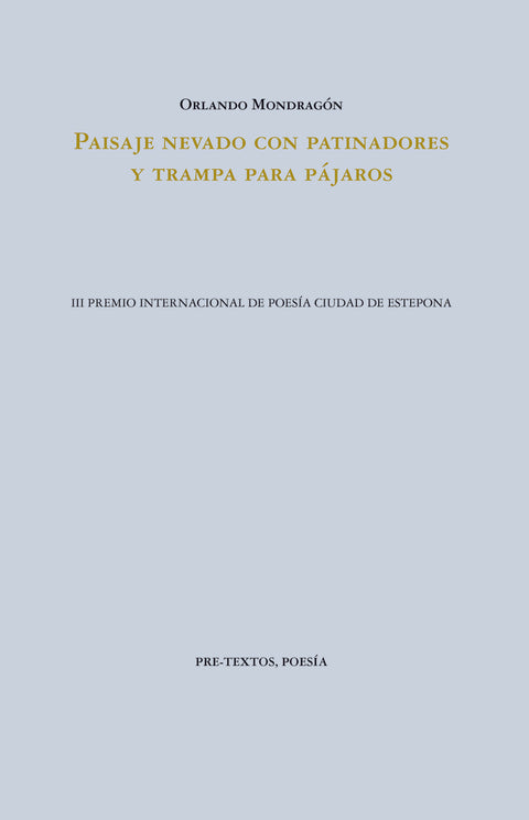  Paisaje nevado con patinadores y trampa para pájaros 