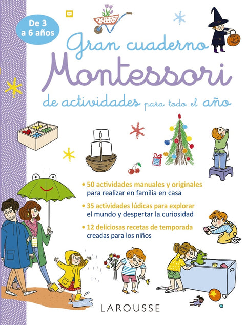  Gran cuaderno Montessori de actividades para todo el año 