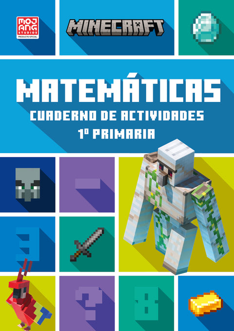  Minecraft oficial: cuaderno de actividades, Matemáticas 1.º primaria 