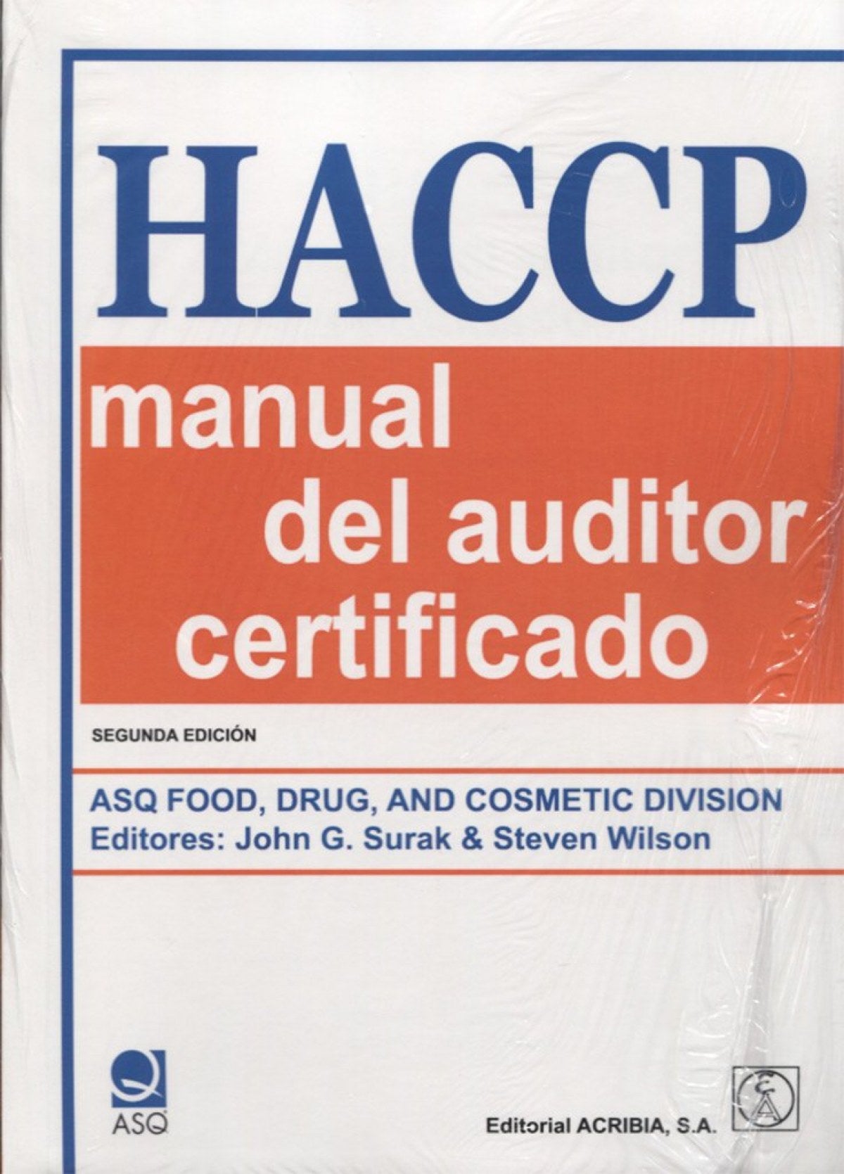  Haccp: manual del auditor certificado 