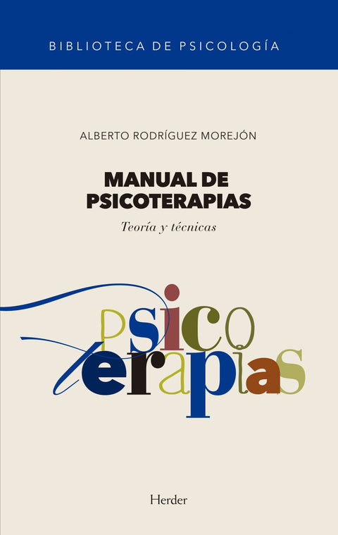  MANUAL DE PSICOTERAPIAS 