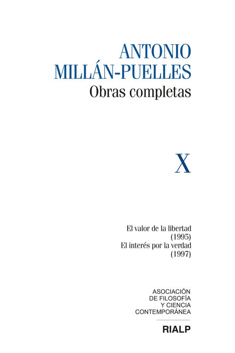  OBRAS COMPLETAS: ANTONIO MILLÁN-PUELLES 