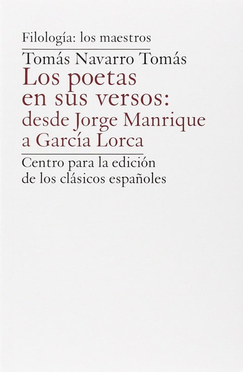  Poetas En Sus Versos: Desde Jorge Manrique A Garc¡a Lorca 