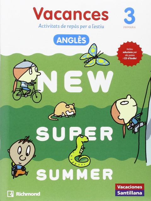  new super summer 3 catalan book+cd 