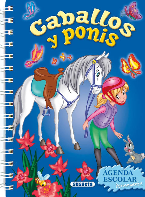  Agenda escolar permanente caballos y ponis 