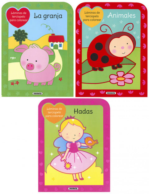  LÁMINAS DE TERCIOPELO PARA COLOREAR 