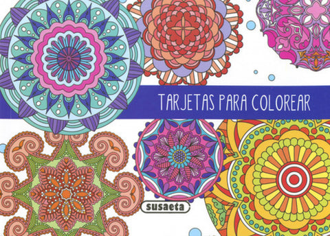  TARJETAS PARA COLOREAR (BANDA AZUL OSCURO) 