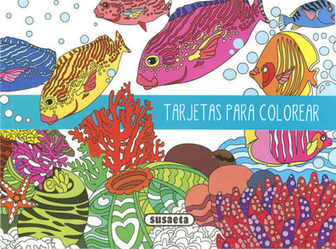  TARJETAS PARA COLOREAR (BANDA AZUL CLARO) 