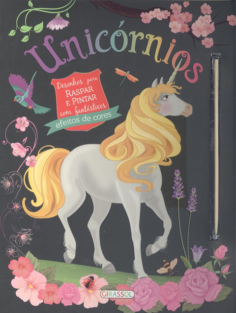  unicórnios: desenhos para raspar e pintar 