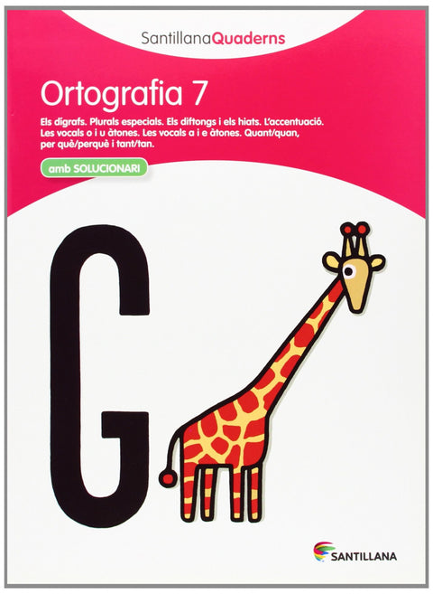  Ortografia, Educació Primària. Quadern 7 