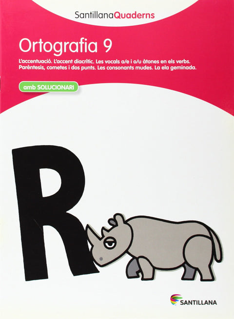  Ortografia, Educació Primària. Quadern 9 