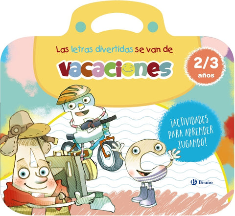  Las letras divertidas se van de vacaciones. 2-3 años 