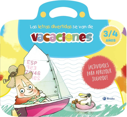  Las letras divertidas se van de vacaciones. 3-4 años 