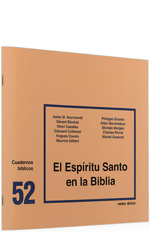  52.Espiritu Santo en Biblia.(Cuadernos Biblicos) 