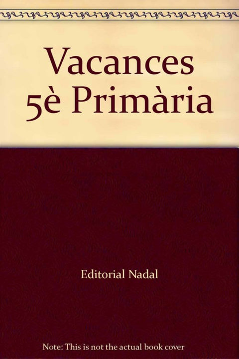  Vacances, 5 Educació Primària 
