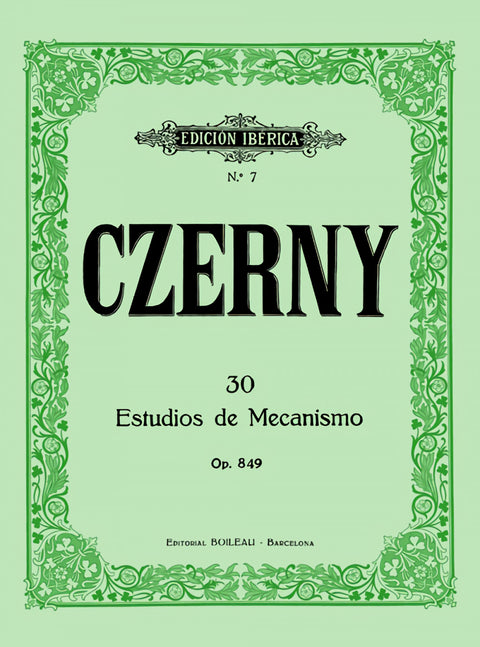  30 estudios de mecanismo op.849 