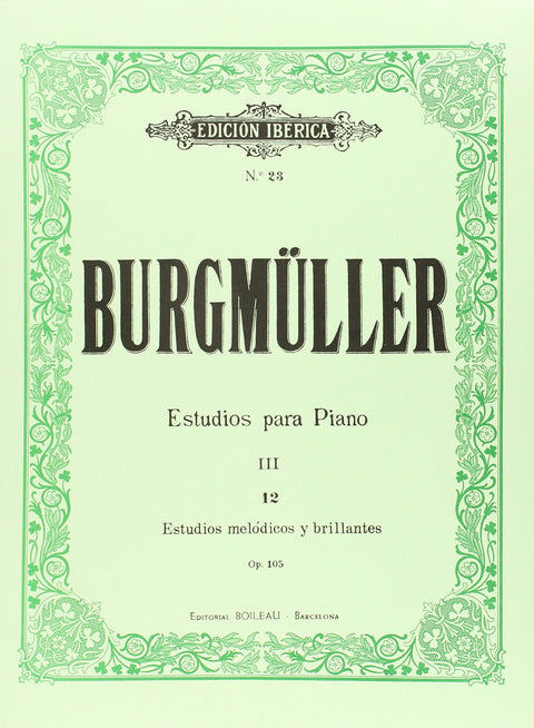  12 estudios mélodicos y brillantes op.105 
