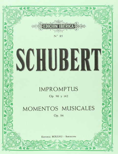  Impromptus Op.90 y Op.142. Momentos musicales Op.94 