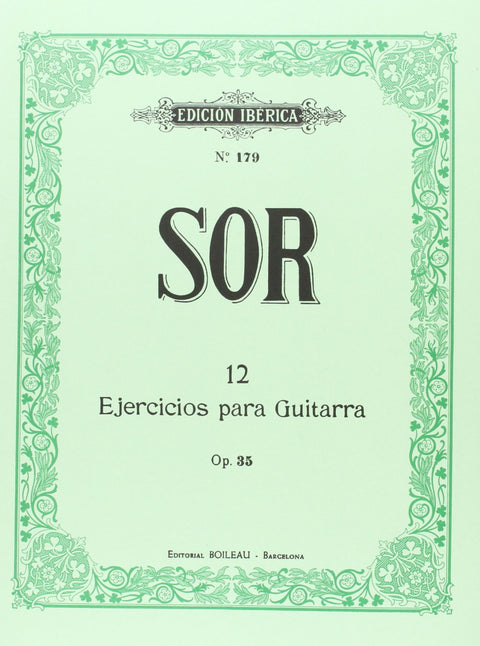  12 Ejercicios para guitarra Op.35 