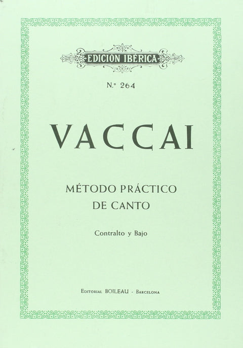  Método de canto (contralto y bajo) 