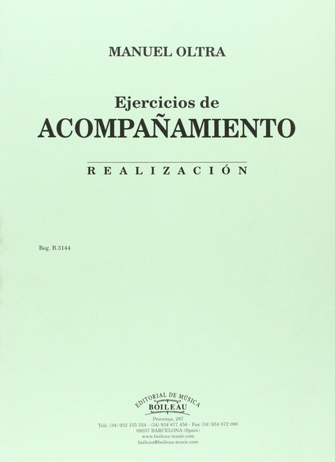  Realización de los ejercicios de acompañamiento 