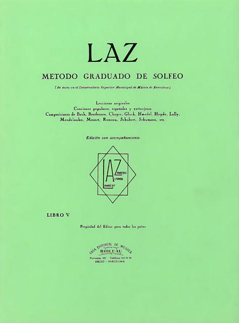  Laz:método de solfeo 5º acompañamiento 