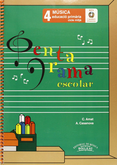  Pentagrama escolar 4:quadern d´ exercices 