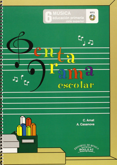  Pentagrama escolar 6 ciclo superior 